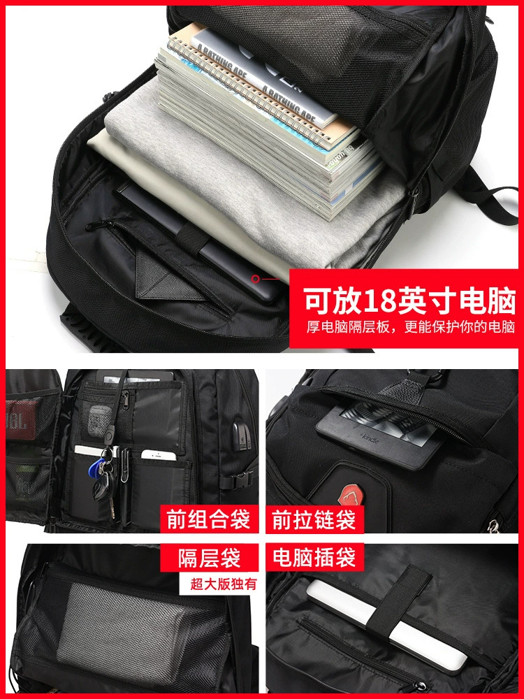 Big capacious backpack, travel bag for leisure, waterproof bag