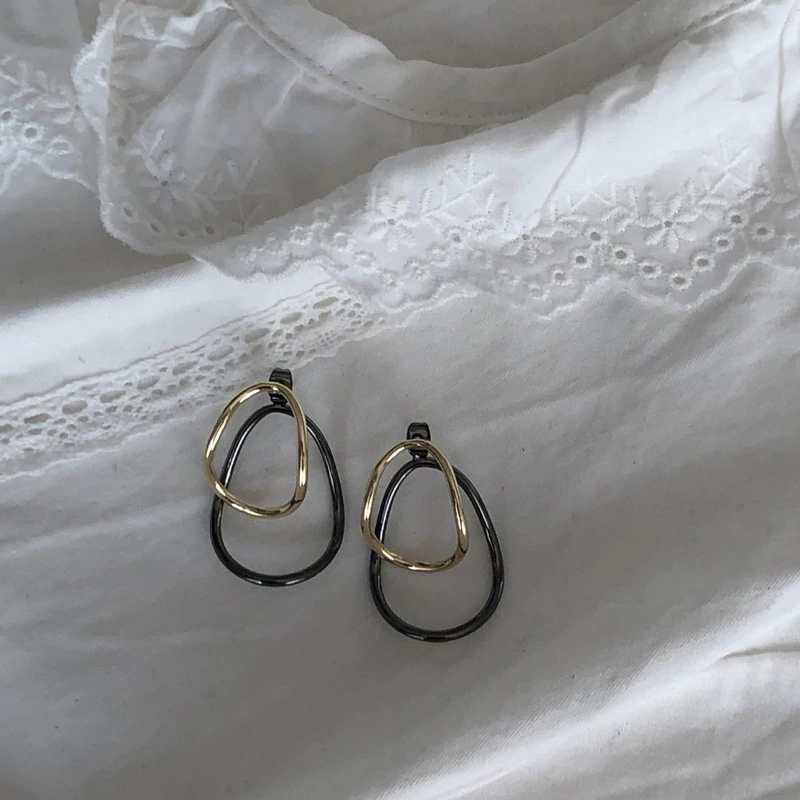 (Переходящий торговый статус), геометрические летние серьги, стиль лёгкой роскоши, стиль высокого качества