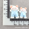 Cartoon resin with accessories, rabbit, children's hair accessory, with little bears, cat, handmade