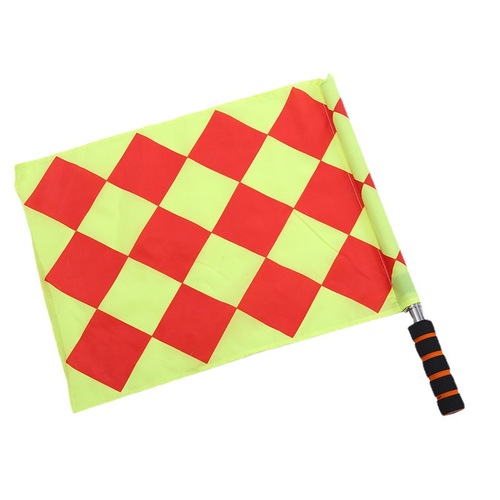 Start flag, athletics referee, boundary flag, boundary flag referee, hand flag, football training equipment, command, railway signal flag