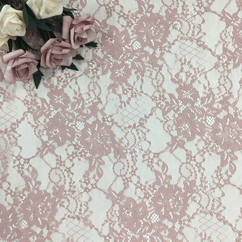 Nuevo punto completo Jacquard tela de encaje hueco poliéster amortiguado cortinas textiles para ropa de vestir