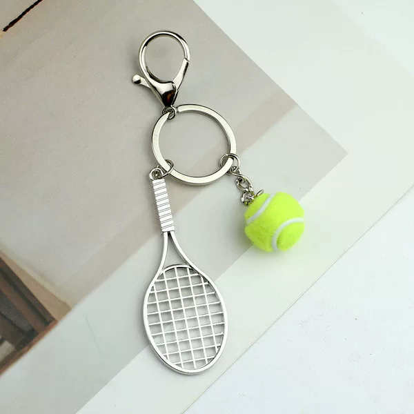 Creative Tennis Keychains, Men's and Women's Sports Equipment, Sports Souvenirs, School Prizes, Small Gifts Wholesale