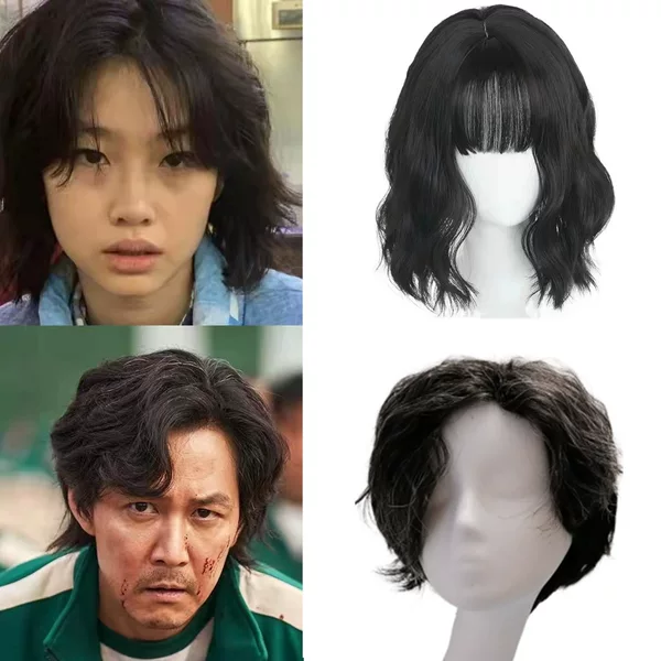 Men Women Short Hair High Temperature Silk cosplay Wig