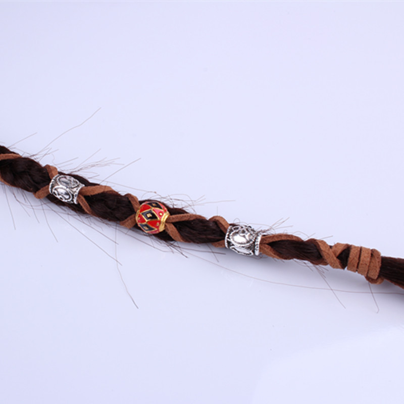 Accessoires, ornements, bagues, élastiques décoratifs pour dreadlocks reggae, pinces à cheveux en métal, composants pour accessoires à faire soi-même_voghion.com