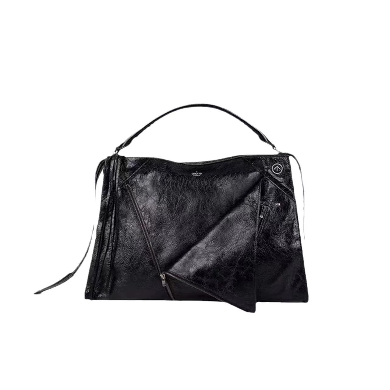 Retro one-shoulder bag, shoulder bag, genuine leather