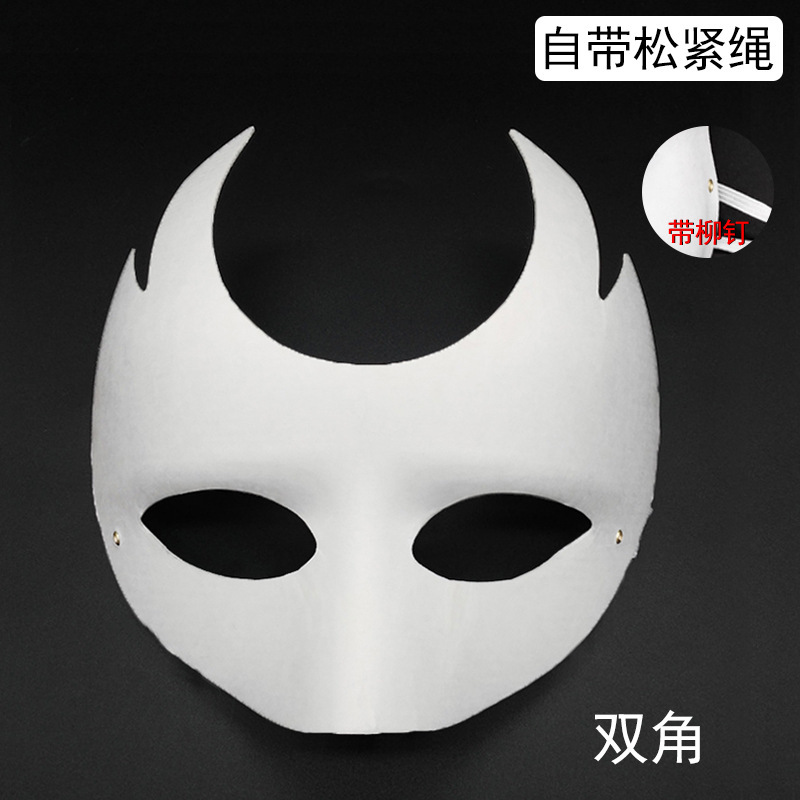 Niños DIY cara completa máscara de zorro pulpa masculina máscara dibujada a mano en blanco 12 máscara del zodiaco pintada calabaza