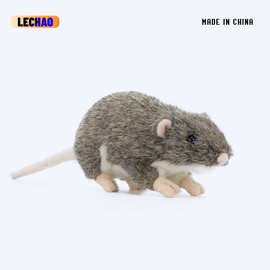 跨境爆款搞怪毛绒仿真小老鼠填充玩偶儿童玩具鼠鼠公仔批发