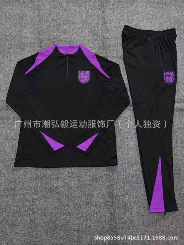 卸売サッカー長袖ハーフプルトレーニングスーツレアルマドリードバルセロナインテルミラノパリマイアミリバプールトレーニングスーツ|undefined