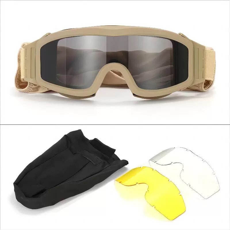 Gafas Tácticas de Protección de PC y TPU a Prueba de Explosiones para Juegos CS y Campo