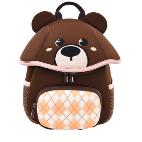New Kindergarten Schoolbag Cartoon Cute Anti-lost Diving Material Bag for Boys and Girls