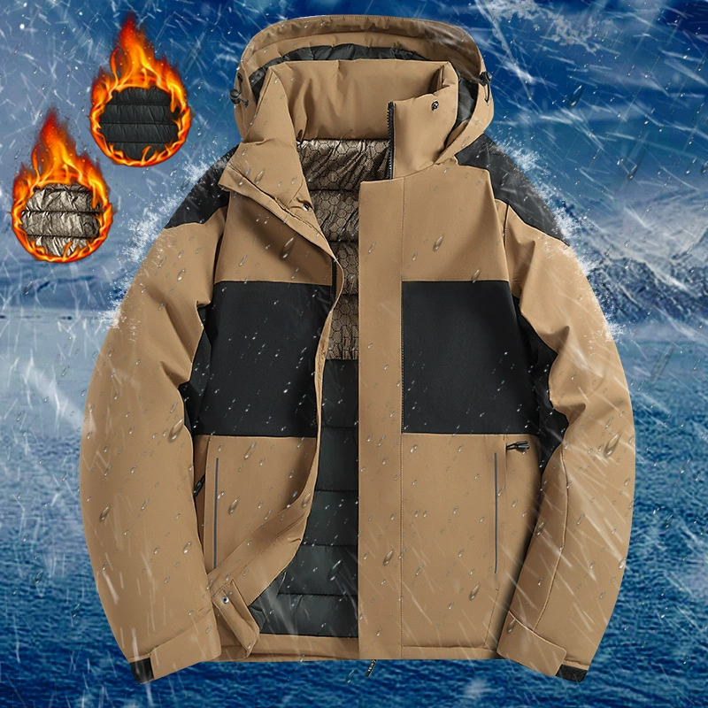 Популярная зимняя куртка из хлопка и графена для пар 2025 года, одинаковый стиль, хлопковая куртка, бархатная куртка с капюшоном