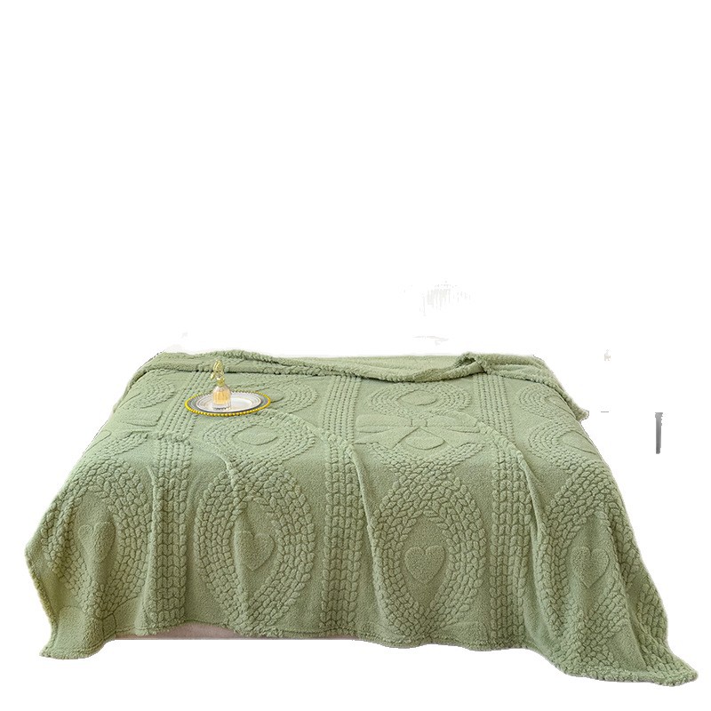 2025 nueva capacidad de funcionamiento Manta de jacquard de terciopelo de algodón Shu de doble cara Manta de sofá suave y agradable para la piel Manta de siesta de oficina con cubierta de aire acondicionado