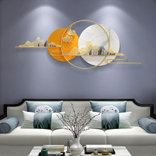 現代輕奢客廳裝飾掛件沙發背景牆面掛飾簡約金屬壁掛餐廳牆壁裝飾