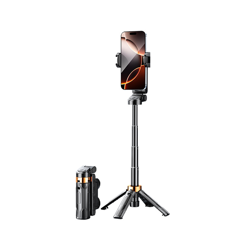 Mini palo para selfies de mano Bluetooth luz de relleno de viaje soporte para teléfono móvil portátil artefacto de la cámara mini palo para selfies portátil