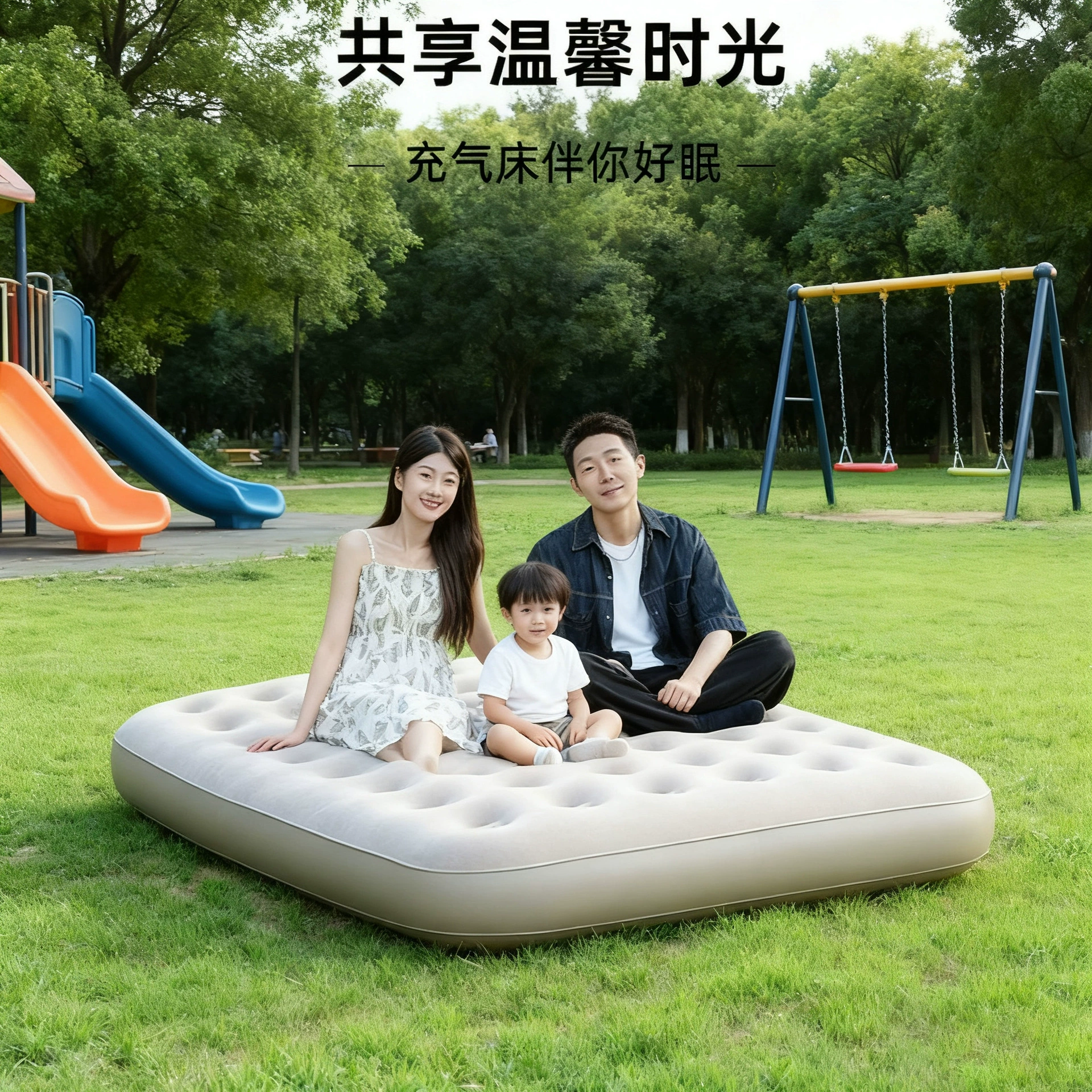 Automatic mattress, sponge soft heel for camping