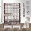 Factory price direct selling large multi -layer catcar cat villa hometown cat cage cat toilet with cat toilet with storage box to jump bed