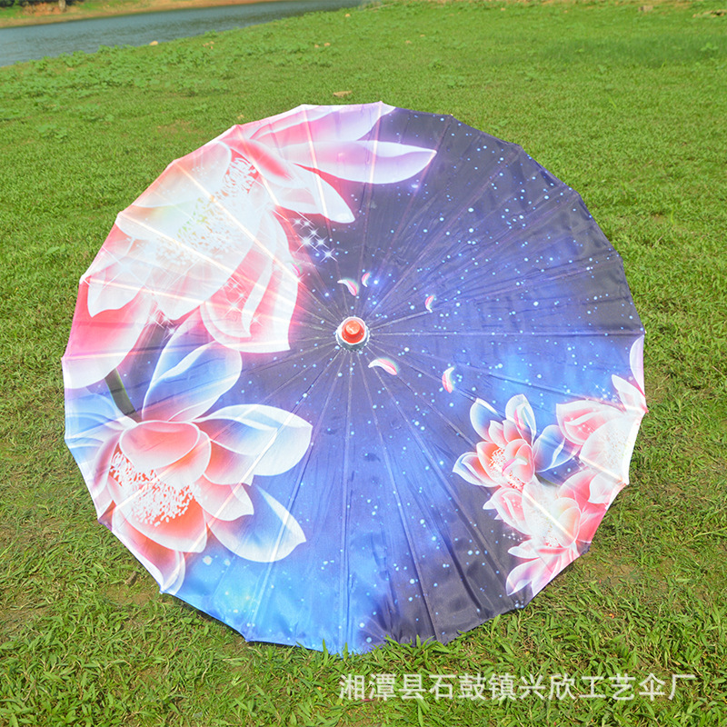 Paraguas de papel engrasado impermeable paraguas artesanal para niños paraguas decorativo antiguo accesorios de fotografía al aire libre impresión paraguas de baile al por mayor