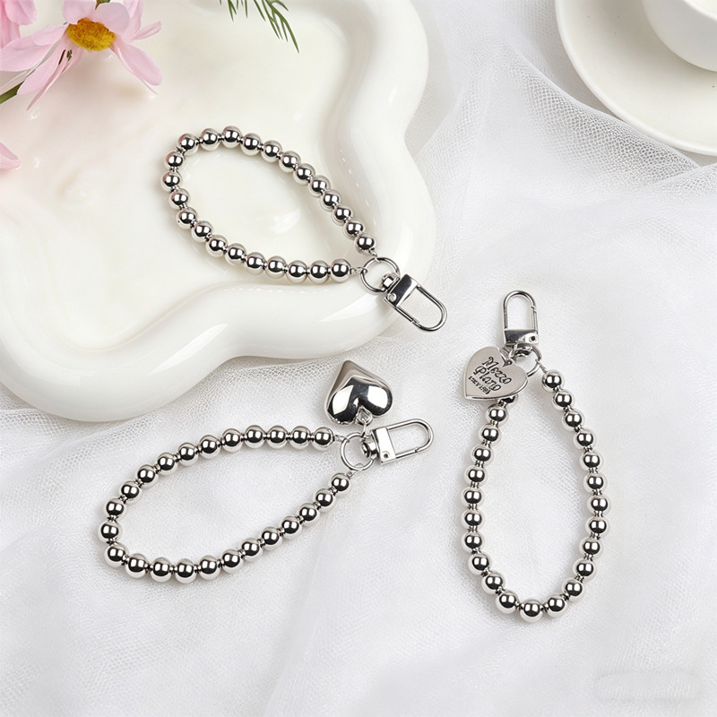 Short Phone Chain Creative Ins-Style Electroplated Silver 8m Pendant Ccd Camera Heart Pendant Earphone Case Accessories Short Phone Chain Creative Ins-Style Electroplated Silver 8m Pendant Ccd Camera Heart Pendant Earphone Case Accessories