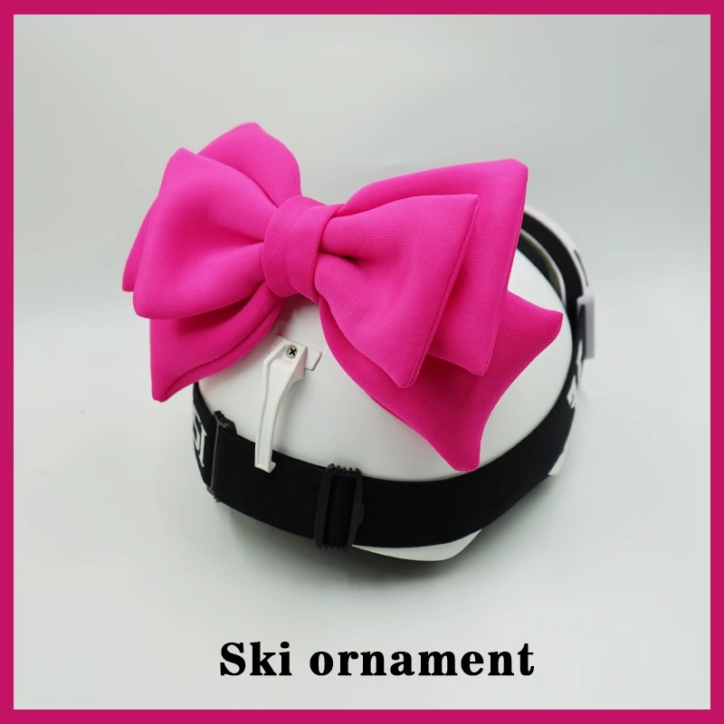 Pink Bow Motorcycle Helmet Accessories for Skiing, Motorbike, Half Helmet