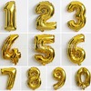 Digital small balloon, decorations, 16inch, gold and silver, wholesale