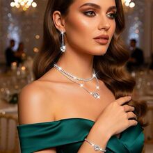 ŷ��������ĵ�׹������׹������������� Wedding Jewelry Set