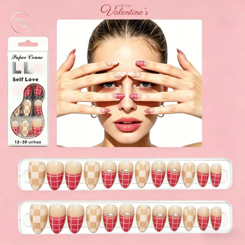 Cross-Border New Style Minimalist High-End Aesthetic Wearable Nail Art Stickers Press-On Nails Removable