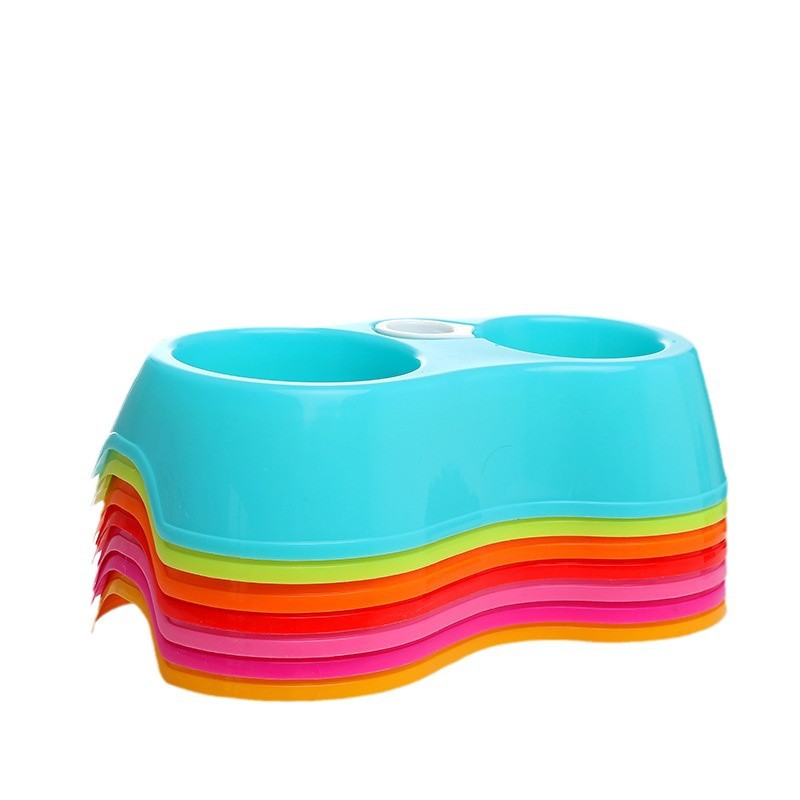 Tazón para perros tazón de fuente del gato suministros para mascotas tazón de comida para perros agua potable dispositivo automático antideslizante tazón doble tazón para perros Cat Bowl Pet Bowl