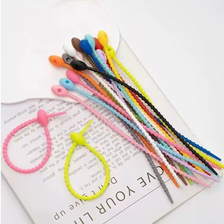 Трансграничный минималистичный кулон цветной головастик силиконовый стяжной кабель для передачи данных для хранения аксессуаров DIY брелок