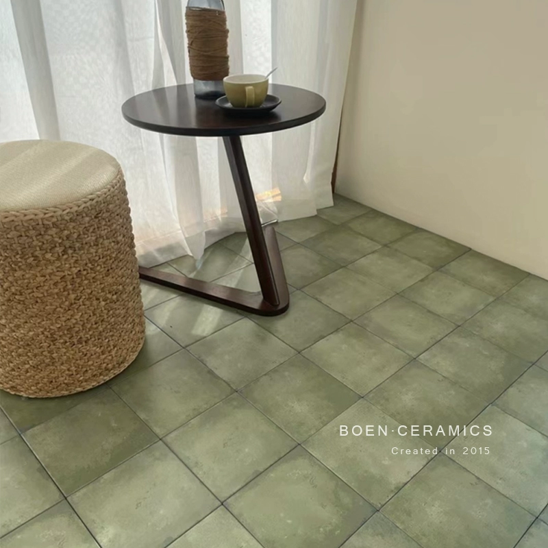 Bain ретро старая зеленая маленькая квадратная плитка B & B кухня ванная комната настенная плитка ресторан балкон двор напольная плитка