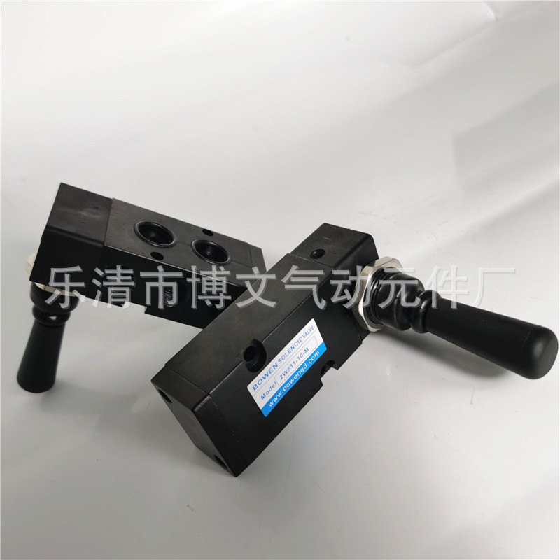 2W511-10-M手动阀二位五通板式 手坂阀 板阀换向阀