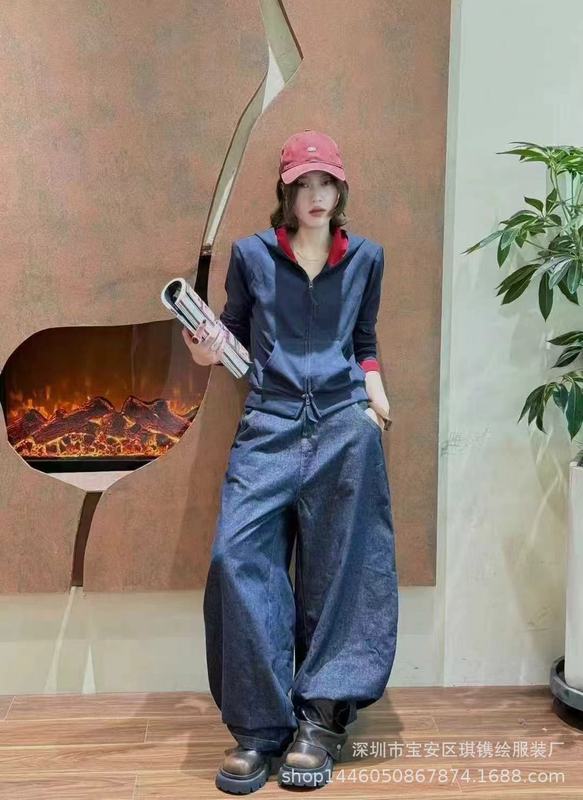 琪镌绘制连帽拉链长袖开衫卫衣女装秋季新款休闲修身显瘦短款外套|undefined