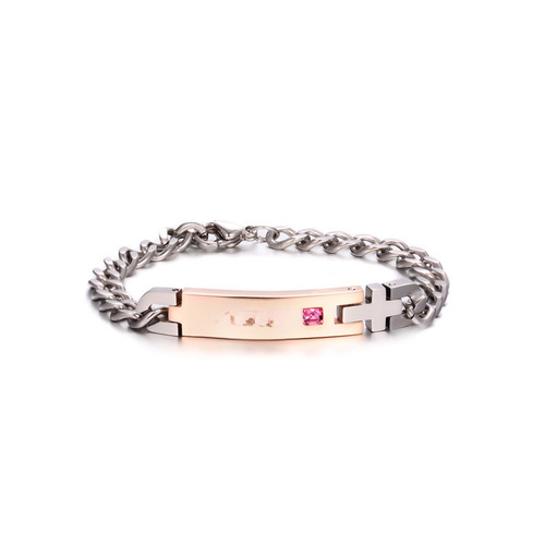 Valentine's Day gift for girlfriend, creative titanium steel couple bracelet for men and women, Korean version ES172