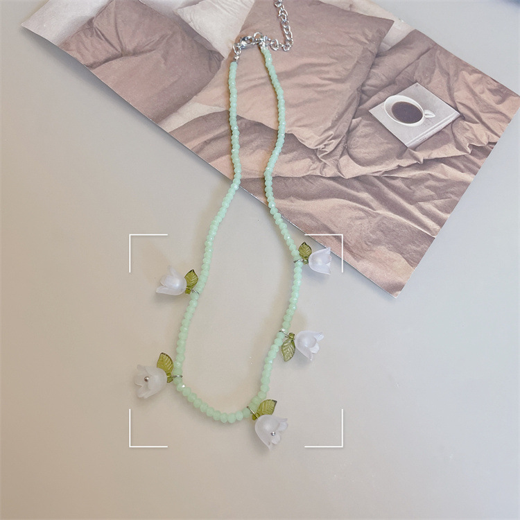 Geometric, Colorful Pattern INS Style Sweet Geometric Colorful Beaded Beaded Necklaces Wholesale