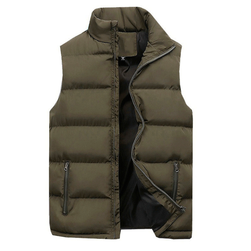 New Men's Cotton Vest Men's Casual Warm Cotton Vest Cotton Vest Sleeveless Vest