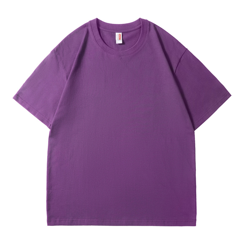 夏 210 グラム純綿 Tシャツメンズハイエンド無地ラウンドネック半袖大きいサイズメンズトレンディなブランドルーズ速乾性トップ夏|undefined