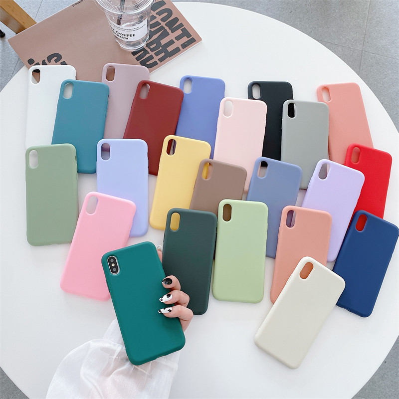 For iPhone14/11 silicone phone case Apple XSMAX matte XR soft case 7 Apple 12Pro material 8p
