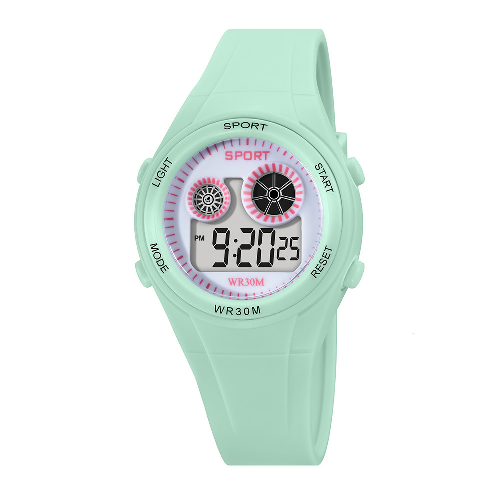 Relojes electrónicos de cronometraje deportivo multifunción para estudiantes transfronterizos, fabricantes de relojes electrónicos de cronometraje luminoso LED de tendencia al por mayor