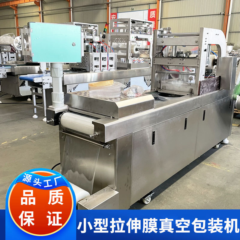 苹果干小型拉伸膜包装机 黄桃干南果梨脯小型拉伸膜真空包装机