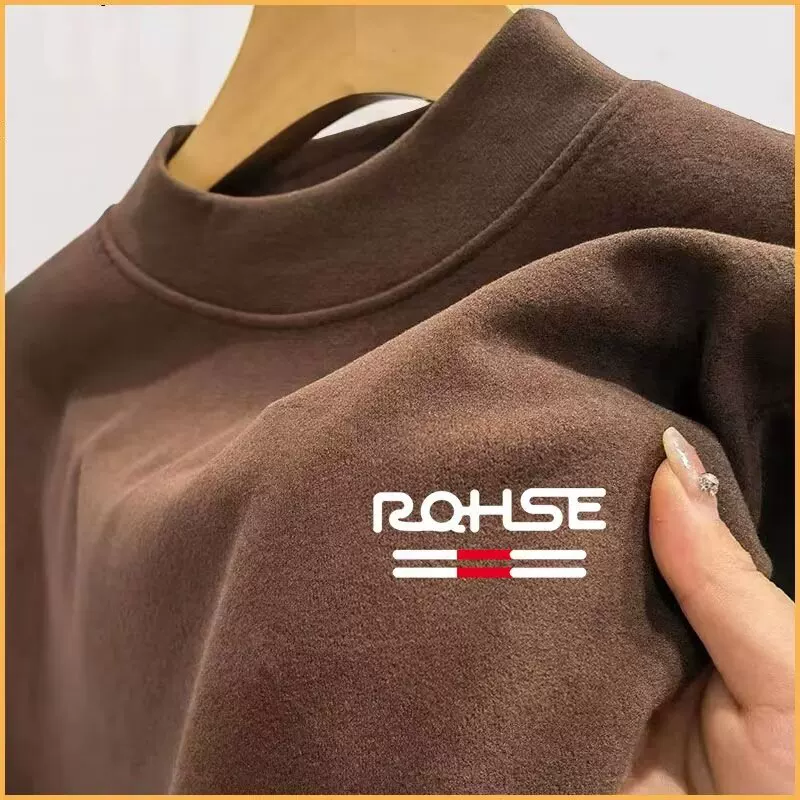 Base body-friendly velvet keep warm long-sleeve, high collar