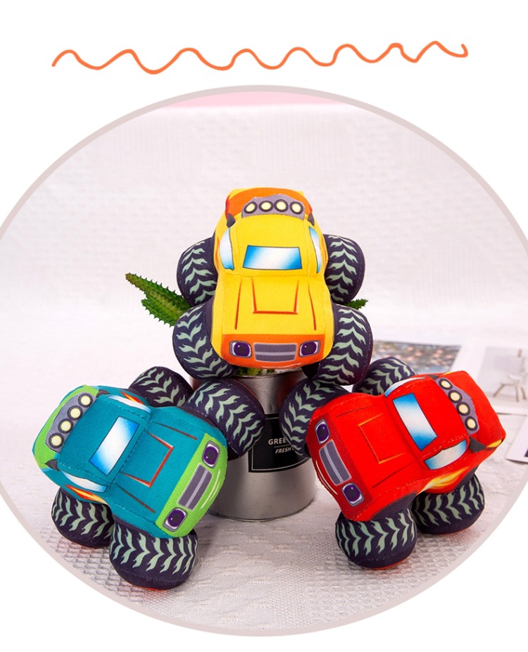 Manufacturer Wholesale Off-Road Vehicle Plush Toy Car Pillow Cute Doll Little Boy Birthday Gift Claw Machine Prize