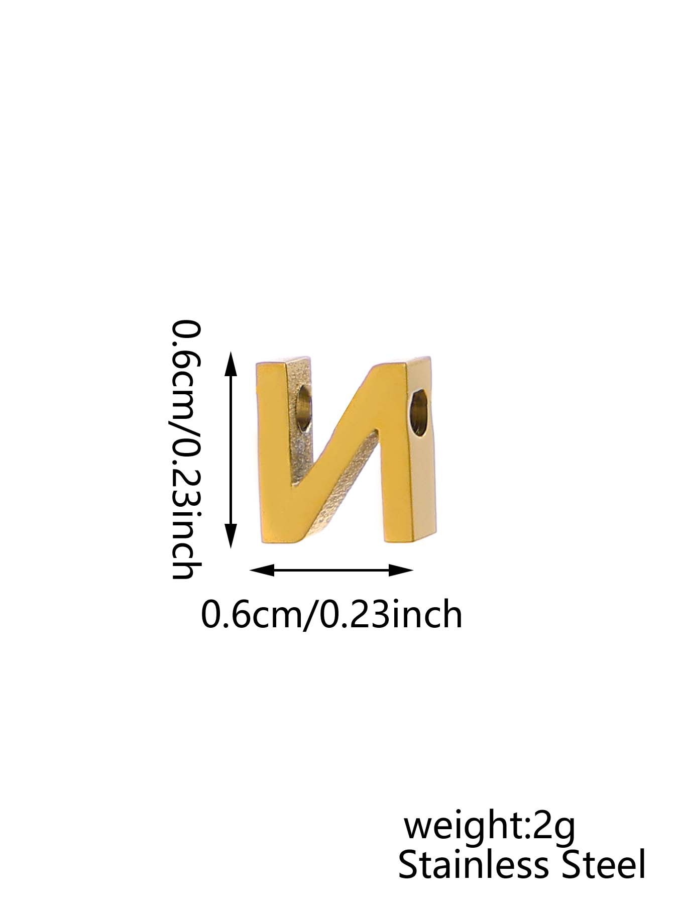 3g Weight Pendant, Chain Jewelry Making Type 45cm, 6*6mm Jewelry Making Size Zircon Inlay Material DIY Jewelry Accessories Classification 1 Piece Quantity 304 Stainless Steel Material Round, Letter Pattern Plating Design Basic, Simple Style, Classic Style Style 1 Piece 45cm 6*6mm 304 Stainless Steel Zircon Round Letter DIY Jewelry Accessories Pendant Chain 10