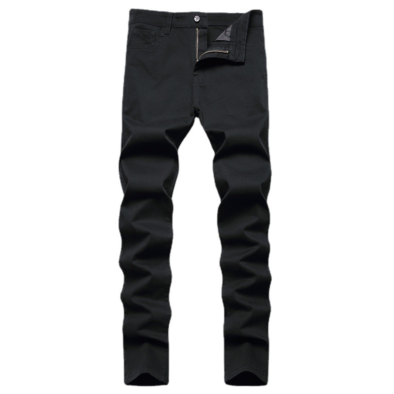 2022 New Casual Pants Men's Cross-Border Casual Pure Cotton Business Pants Export Large Size Stretch Black Formal Pants