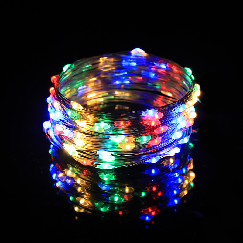 Guirnalda de Luces LED de Cobre Estrella USB para Fiestas y Decoración Navideña