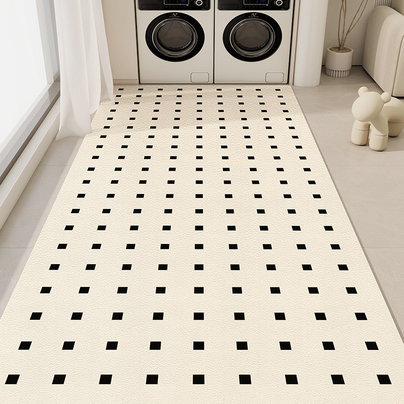 Cross-Border Hot-Selling One-Touch Clean Floor Mat, Simple Balcony Bay Window Cooling Mat, Water-Absorbent, Non-Slip, Dirt-Resistant and Wear-Resistant Floor Mat