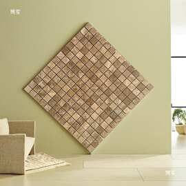 胶自粘马赛克店招KTV爵士白灰木纹大花绿金碧瓷砖浅啡网垒德株