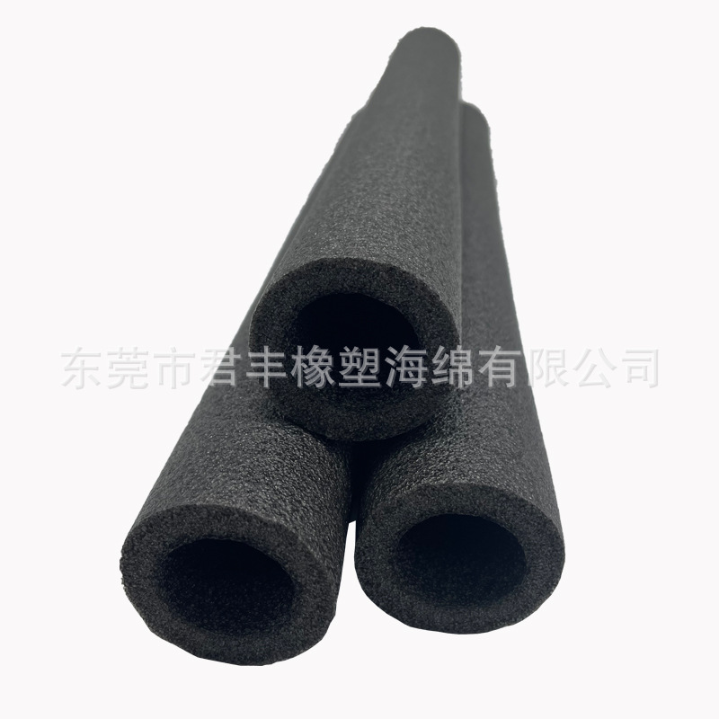 异形epe珍珠棉棒 海绵泡沫填充物 20*40mm防水epe黑色珍珠棉管