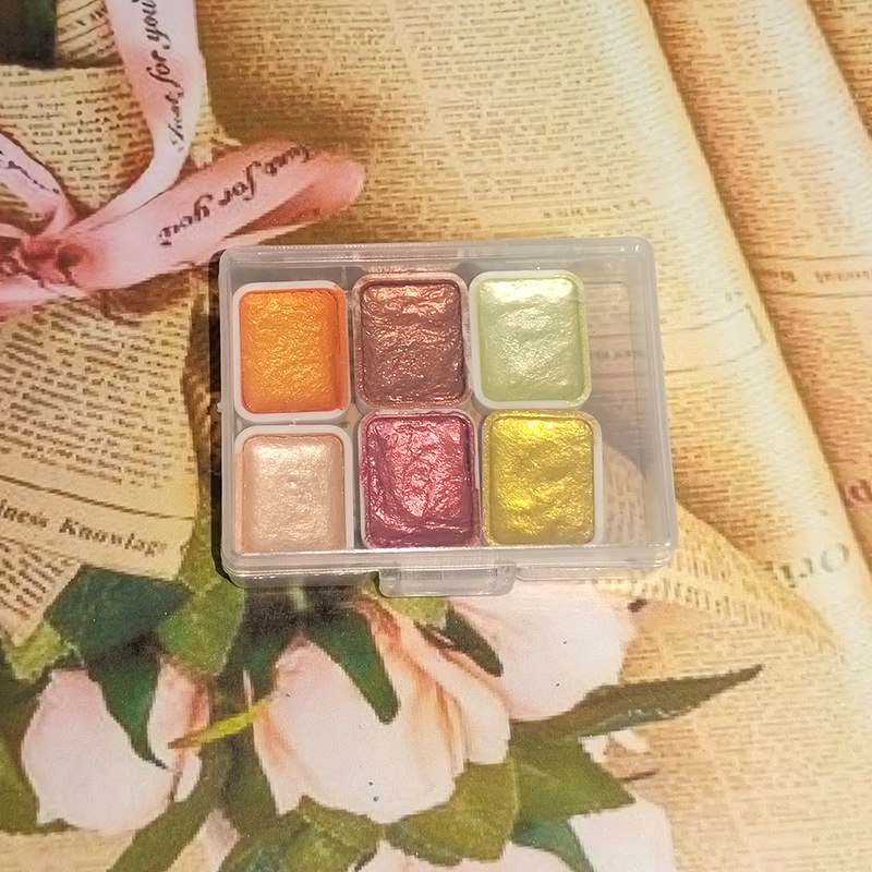 Estilo japonés pintura de uñas envuelto flor floreciente Internet celebridad perla color puro acuarela hecha a mano pintura sólida pintura 1ml