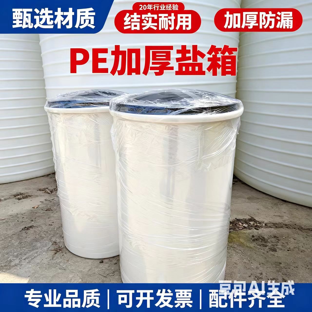 PE盐箱1000L软水盐箱水处理盐箱耐腐蚀PE软化水盐箱