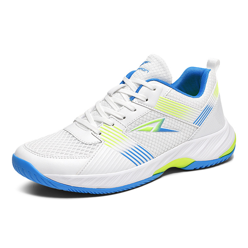 Zapatillas de bádminton transfronterizas para hombres y mujeres, almohadillas de potencia transpirables y antideslizantes, rebote de amortiguación, entrenamiento de competencia juvenil, zapatillas de tenis de mesa
