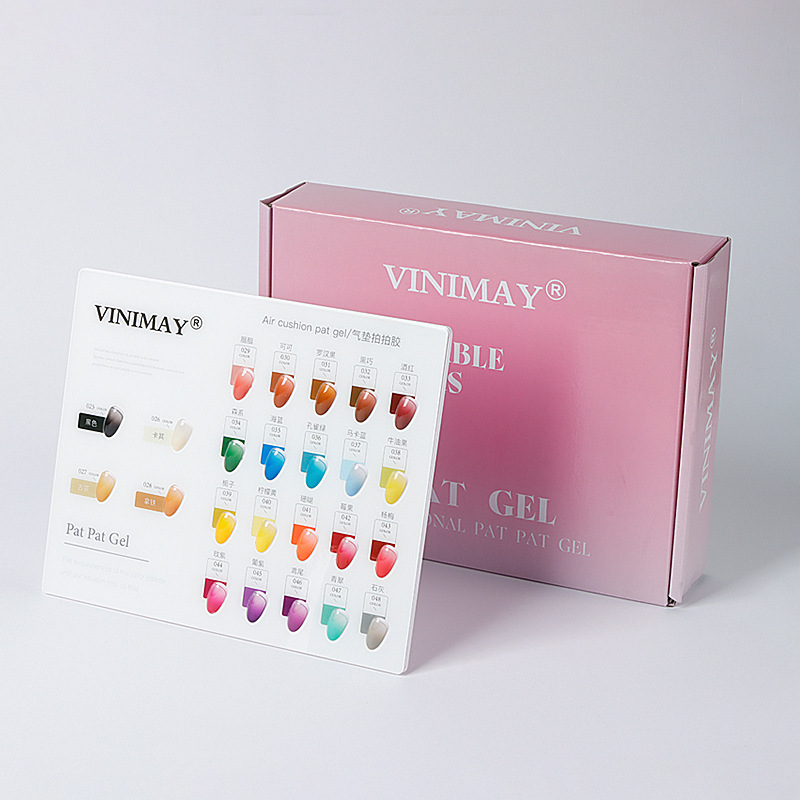 24색 쿠션 패치 접착제 전체 세트 구매(25-48색)(도색된 컬러 플레이트 + 작은 스펀지 + 그리퍼 포함)